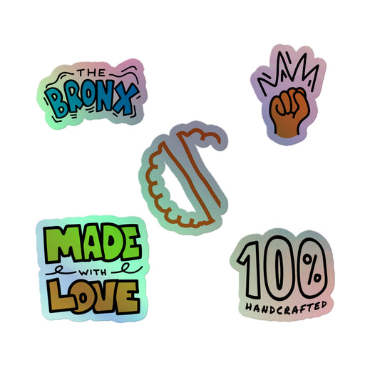 EMP Multi logo Holographic stickers